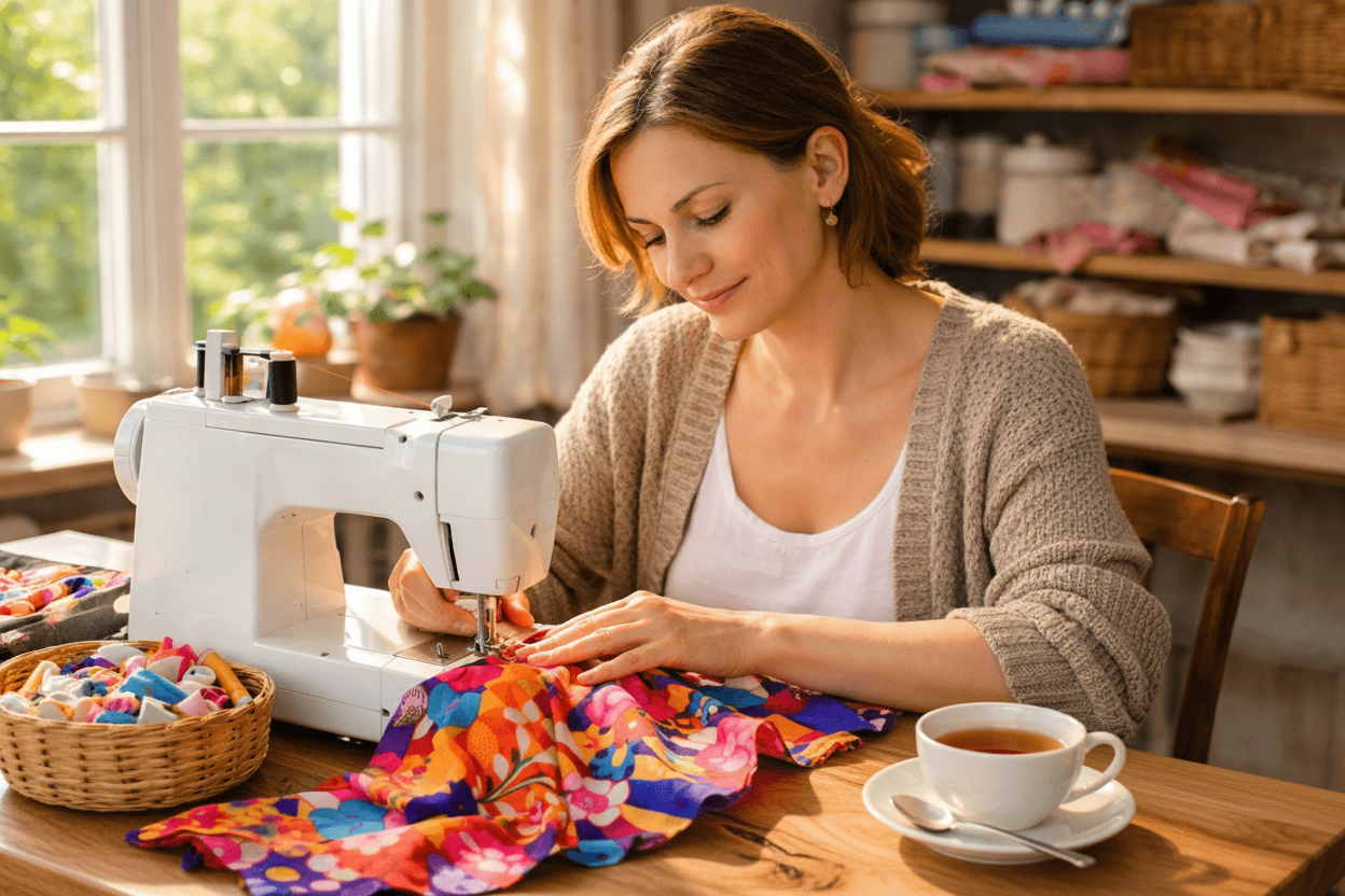 Nähen und Wohlbefinden im Alltag: Deine Auszeit zwischen Job, Familie und Haushalt