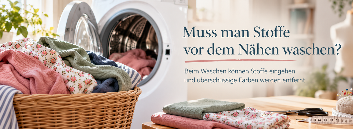 Muss man Stoffe vor dem Nähen waschen? Diese Fehler kannst du vermeiden