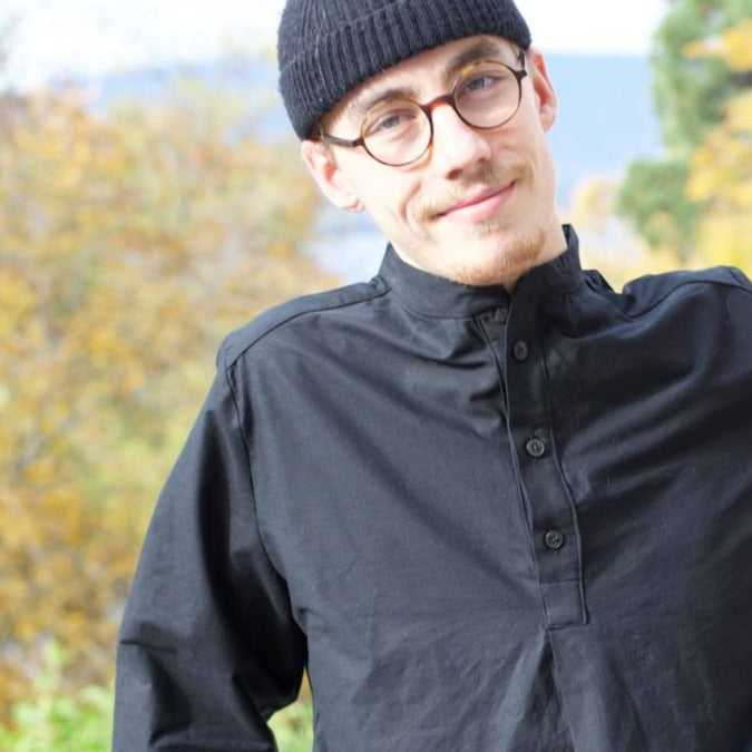 Aron men's shirts cut with polo closure