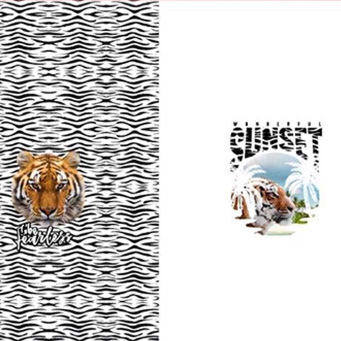 Stenzo Cotton Jersey Panel Tiger on the Beach