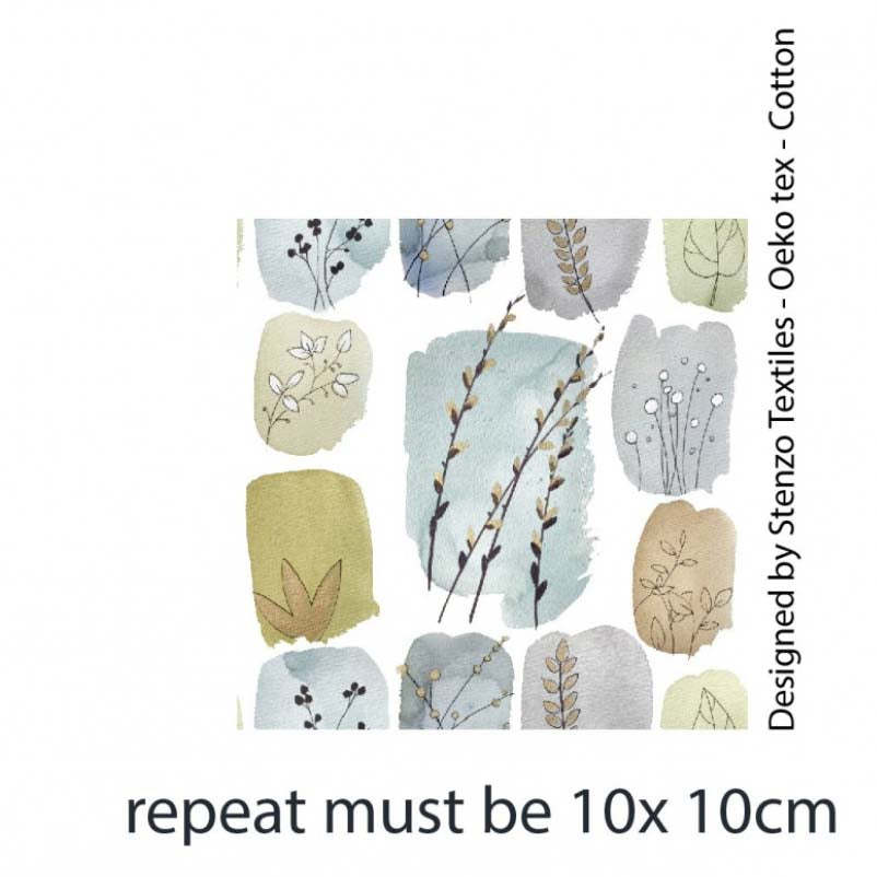 Fine cotton muslin with small boxes