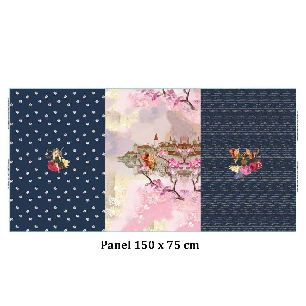 Stenzo Cotton Jersey Panel Fairy Landscape