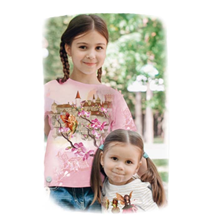 Stenzo Cotton Jersey Panel Fairy Landscape