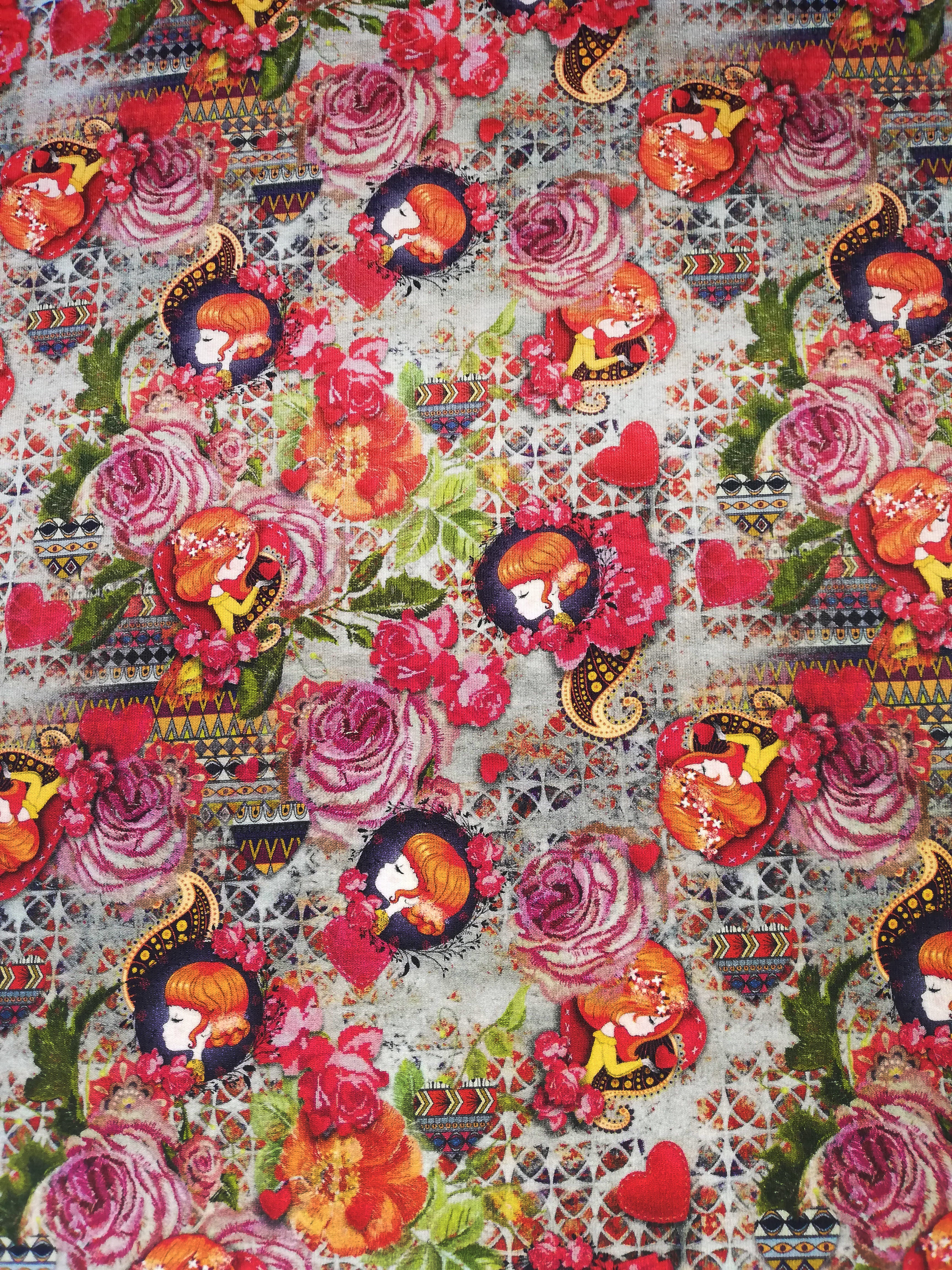 French Terry « La Fille Rose »
