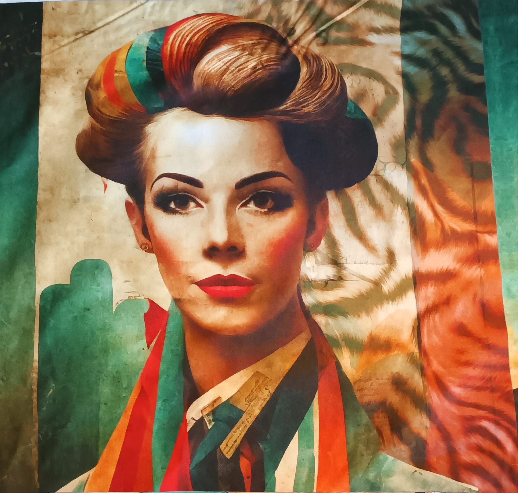 Panneau de coussin de Stenzo "Give Good Face"