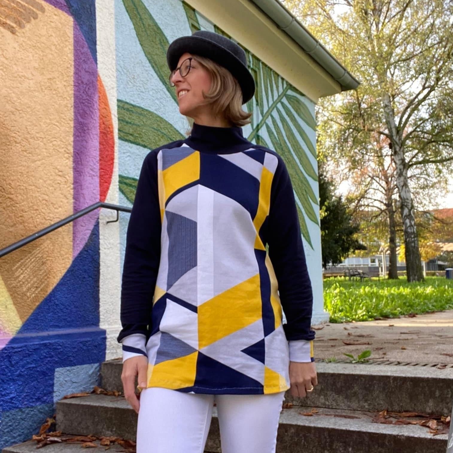 Coupe raglan mère-enfant Genna & Glenni comme un papier découpé