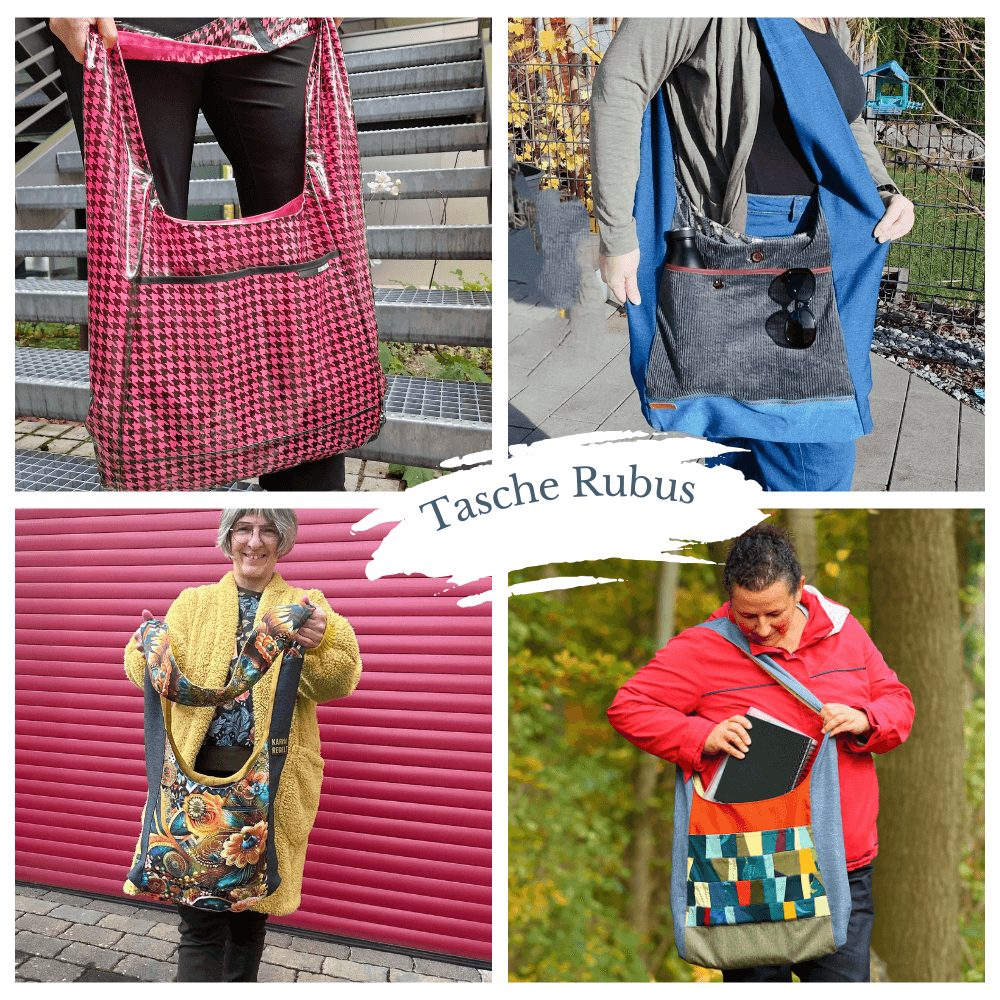 Schnittmuster Tasche Rubus – Einfaches Taschenschnittmuster PDF/Papierschnitt