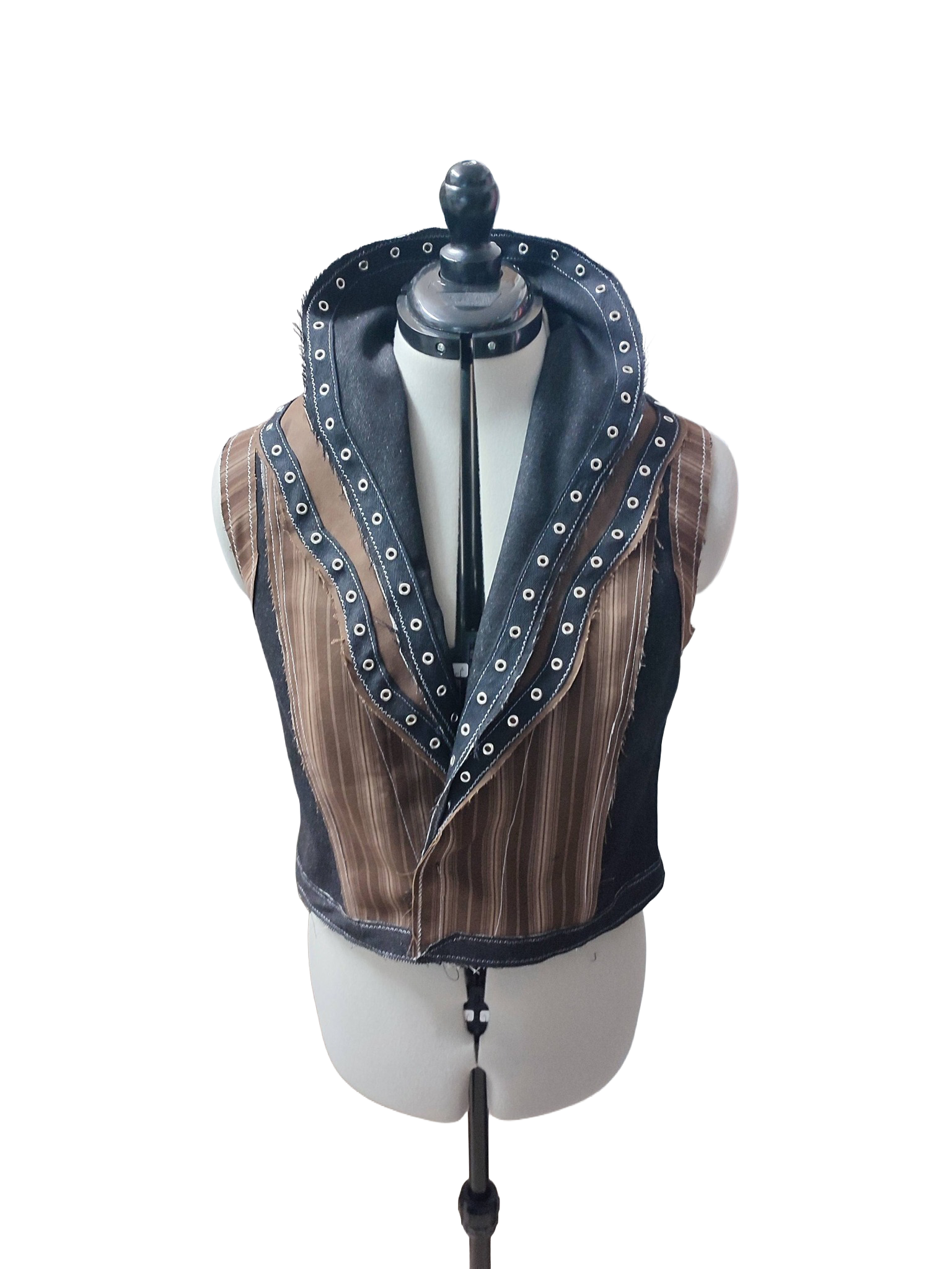 Schnittmuster Kalmia Weste mit doppeltem Wellen-Schalkragen