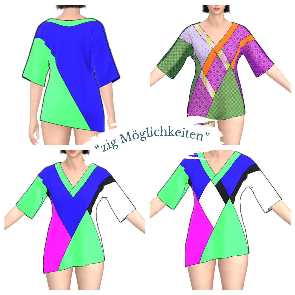 Varda Patchwork Top Sewing Pattern