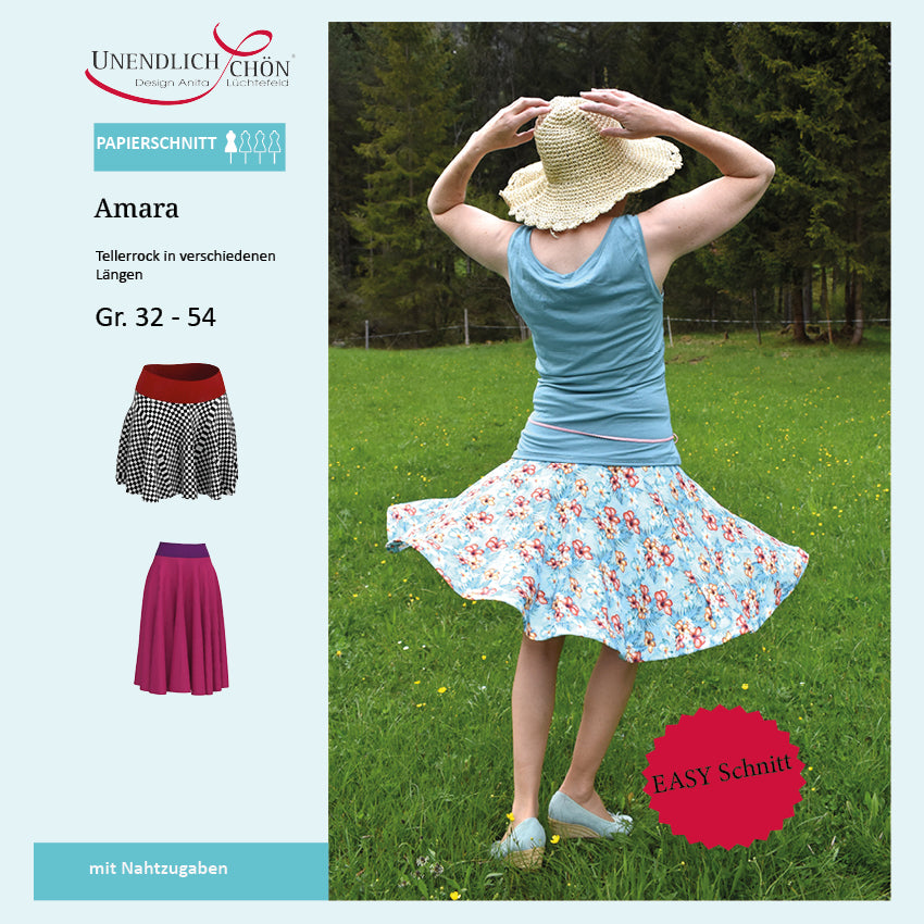 Schnittmuster Amara Tellerrock