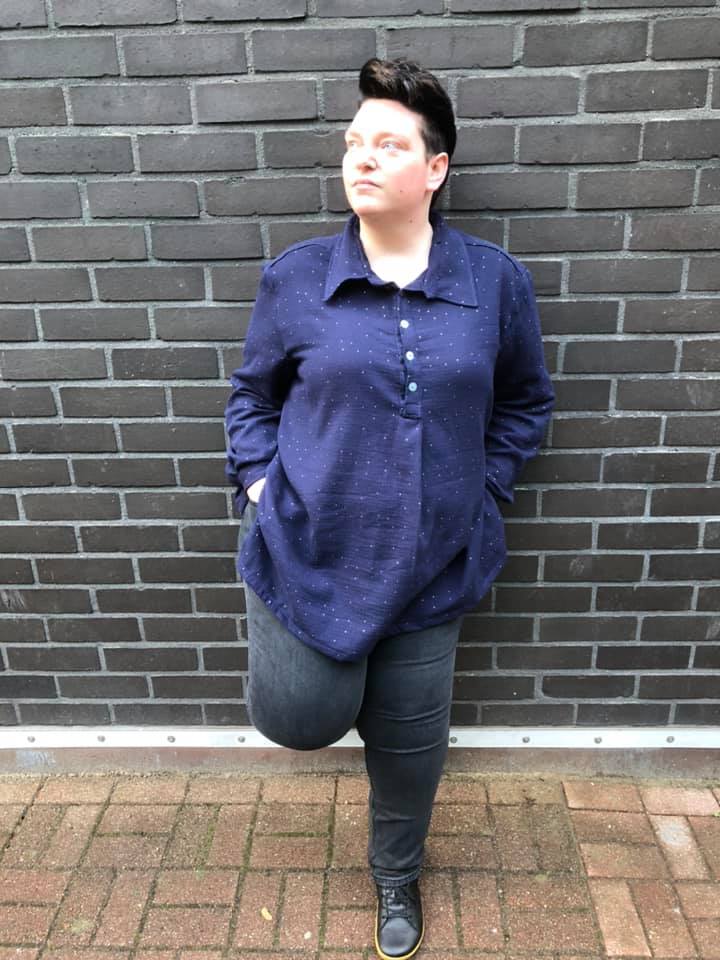 Chemise Ariane coupe avec fermeture polo