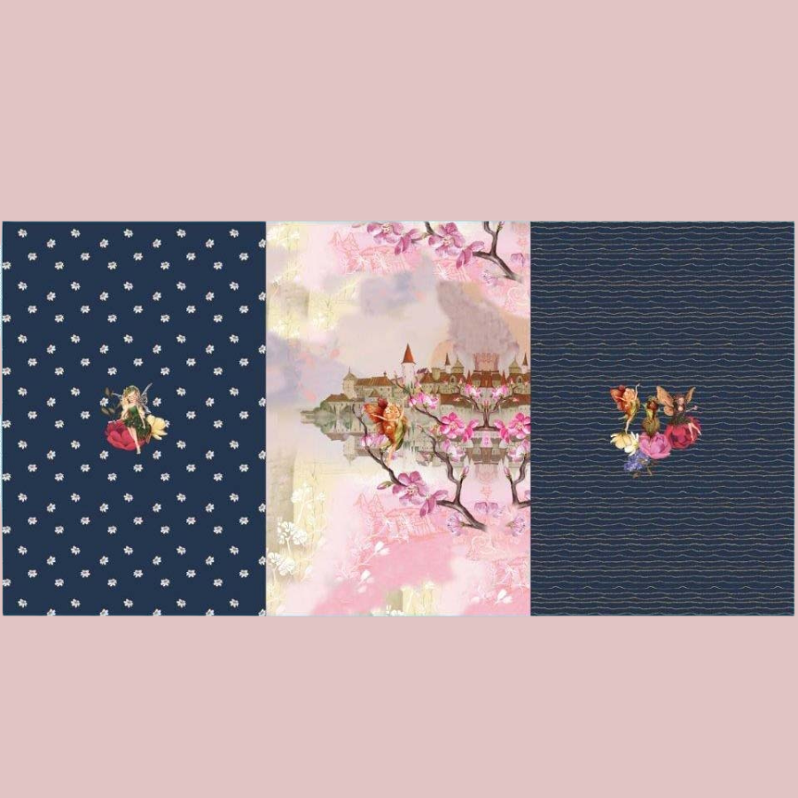 Stenzo Cotton Jersey Panel Fairy Landscape