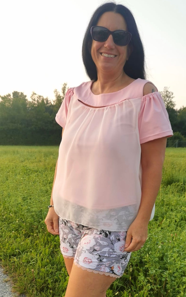 Top Pelin avec découpe