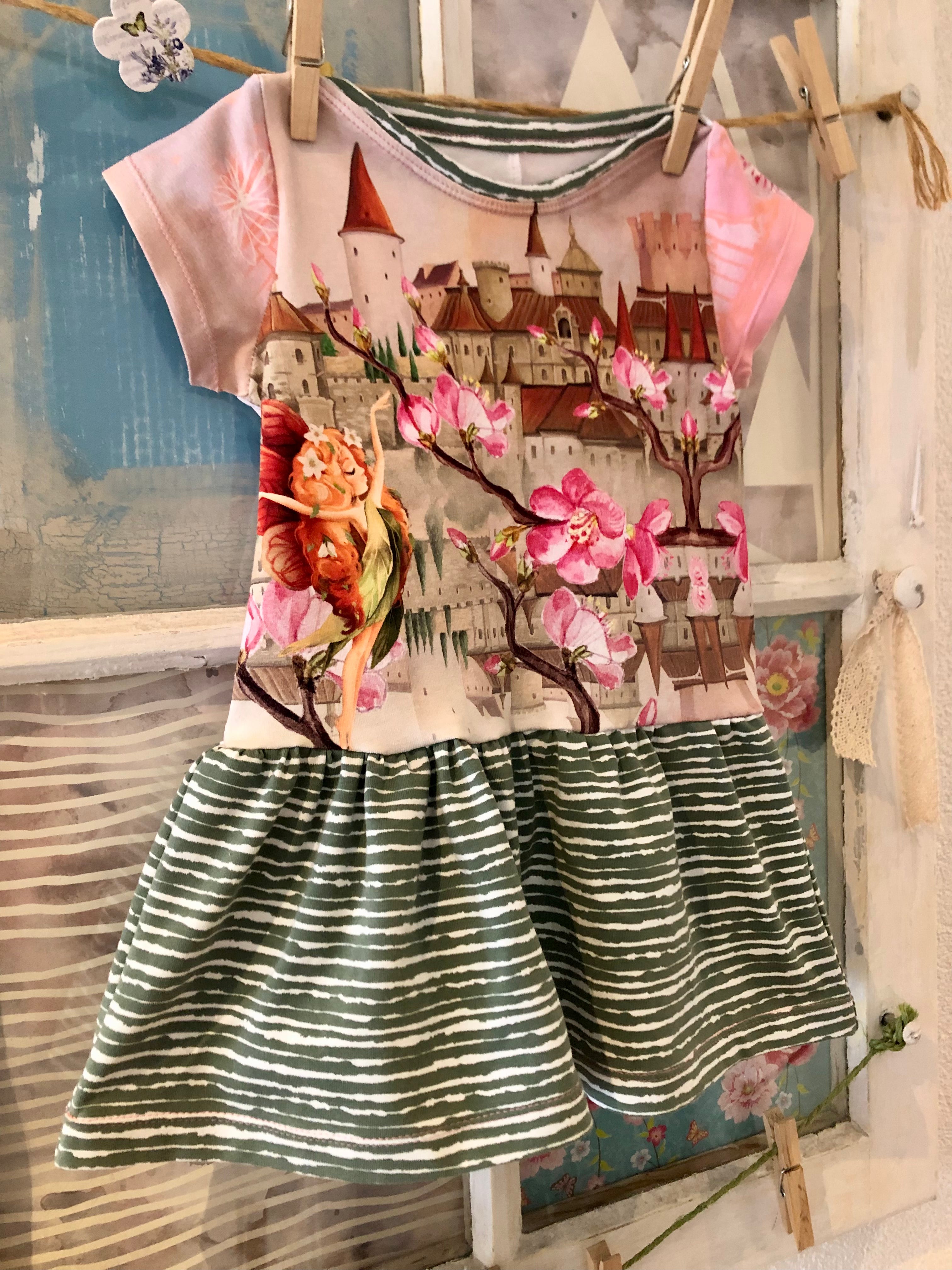 Stenzo Cotton Jersey Panel Fairy Landscape