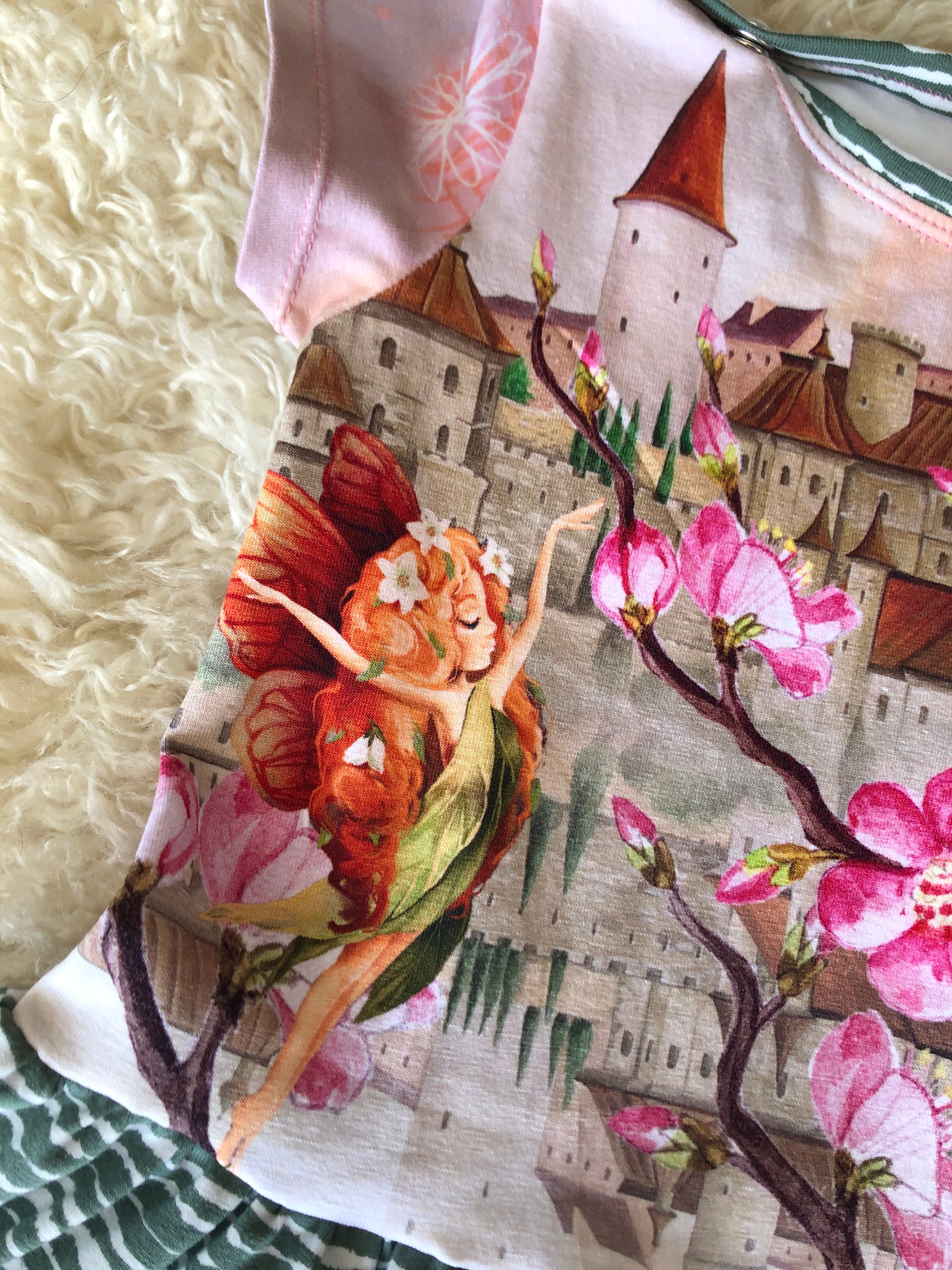 Stenzo Cotton Jersey Panel Fairy Landscape