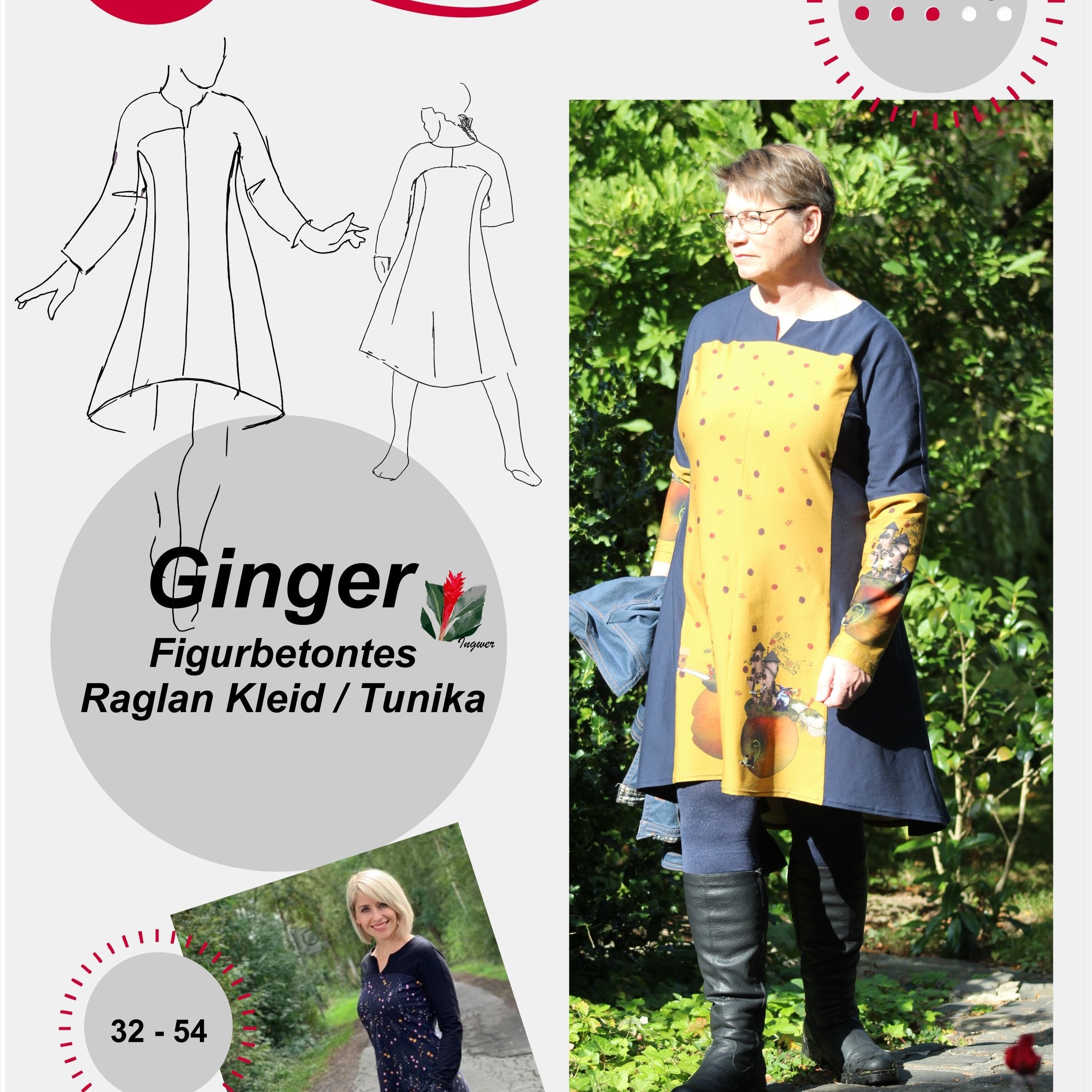 Patron de robe Ginger Raglan