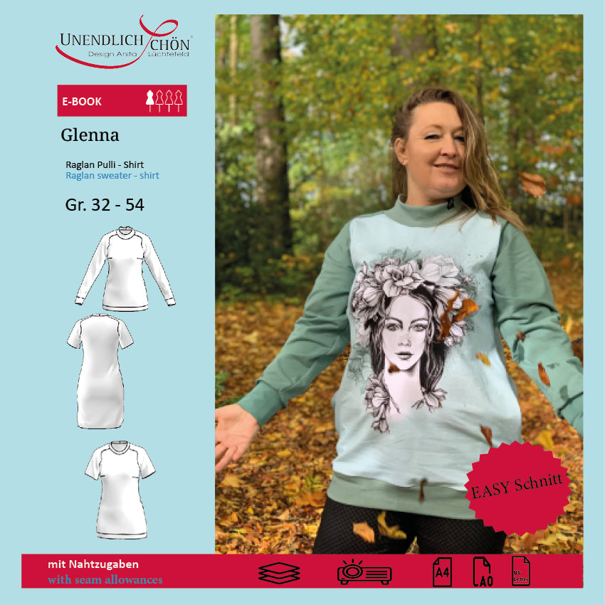 Raglan Sweater Glenna Sweater Pattern