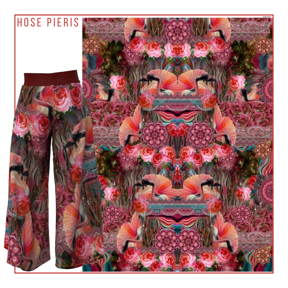 Panneau Stenzo Magie Fleur Rose