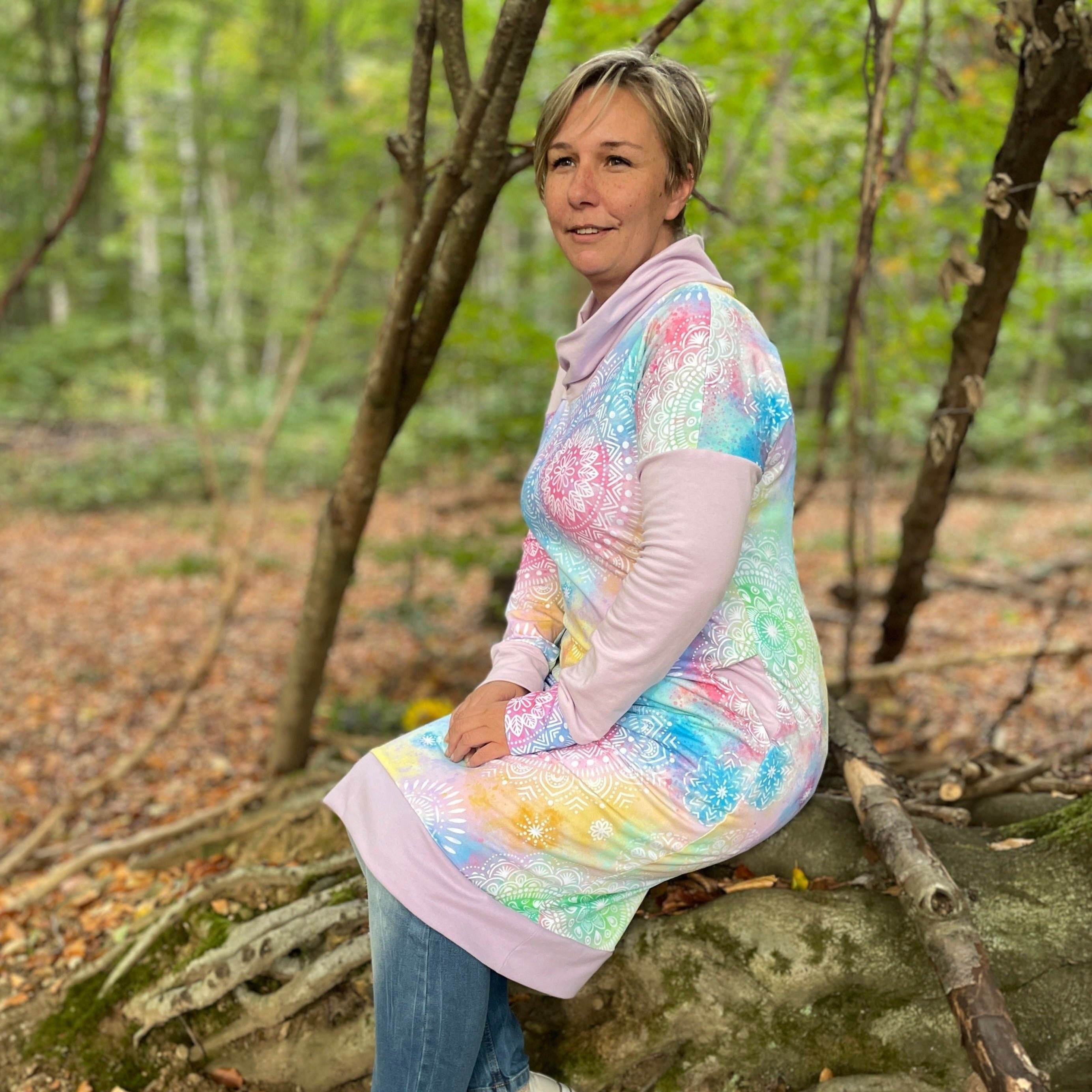 Schnittmuster Alea Asymmetrisches kuscheliges Winteroberteil