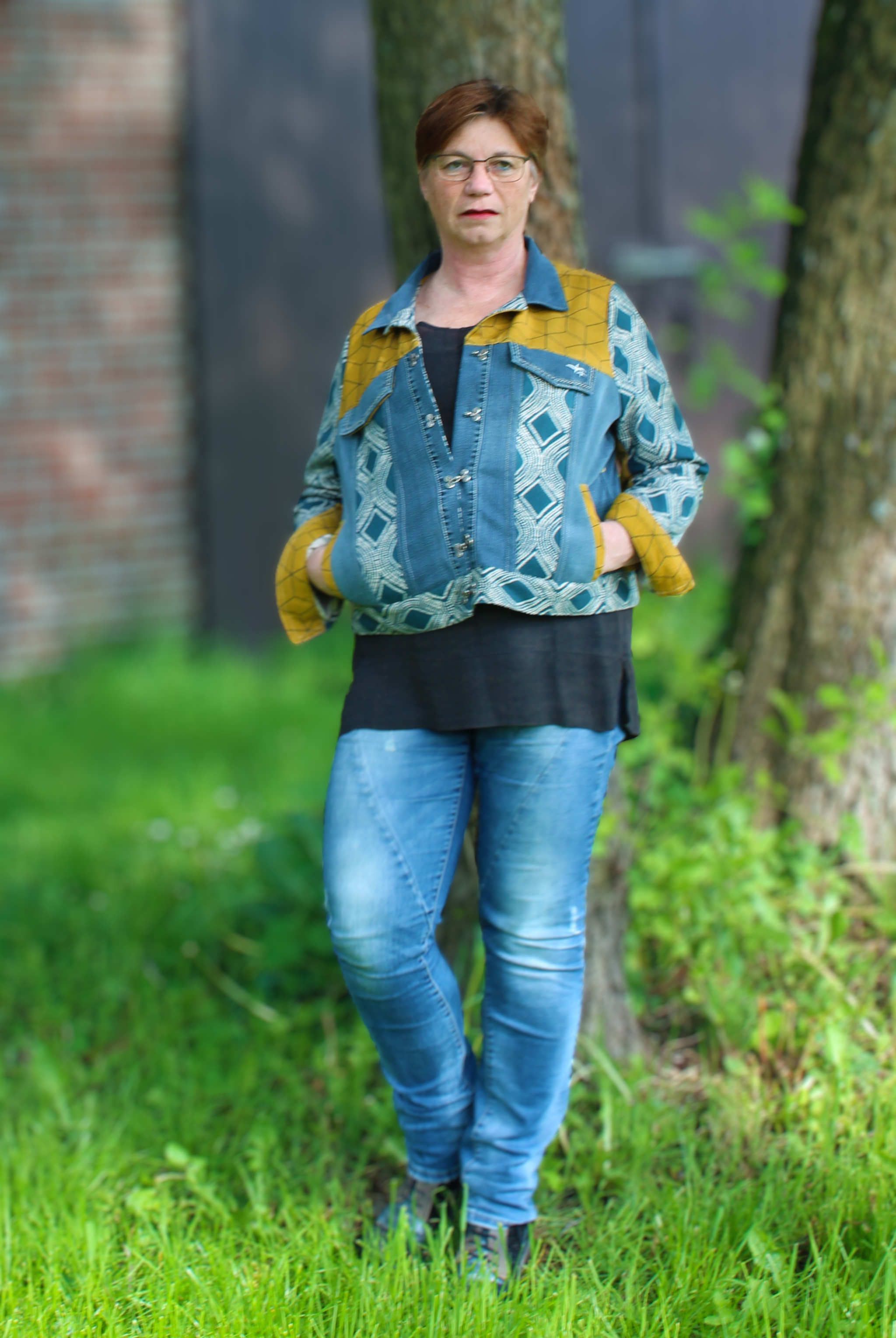 Schnittmusterset Jeansjacke Linnea & Kapuzen Add ON als Papierschitt