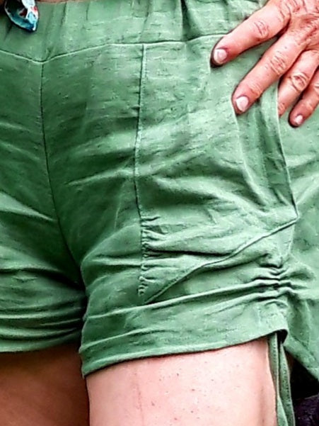 Katniss trouser cut with side gathers