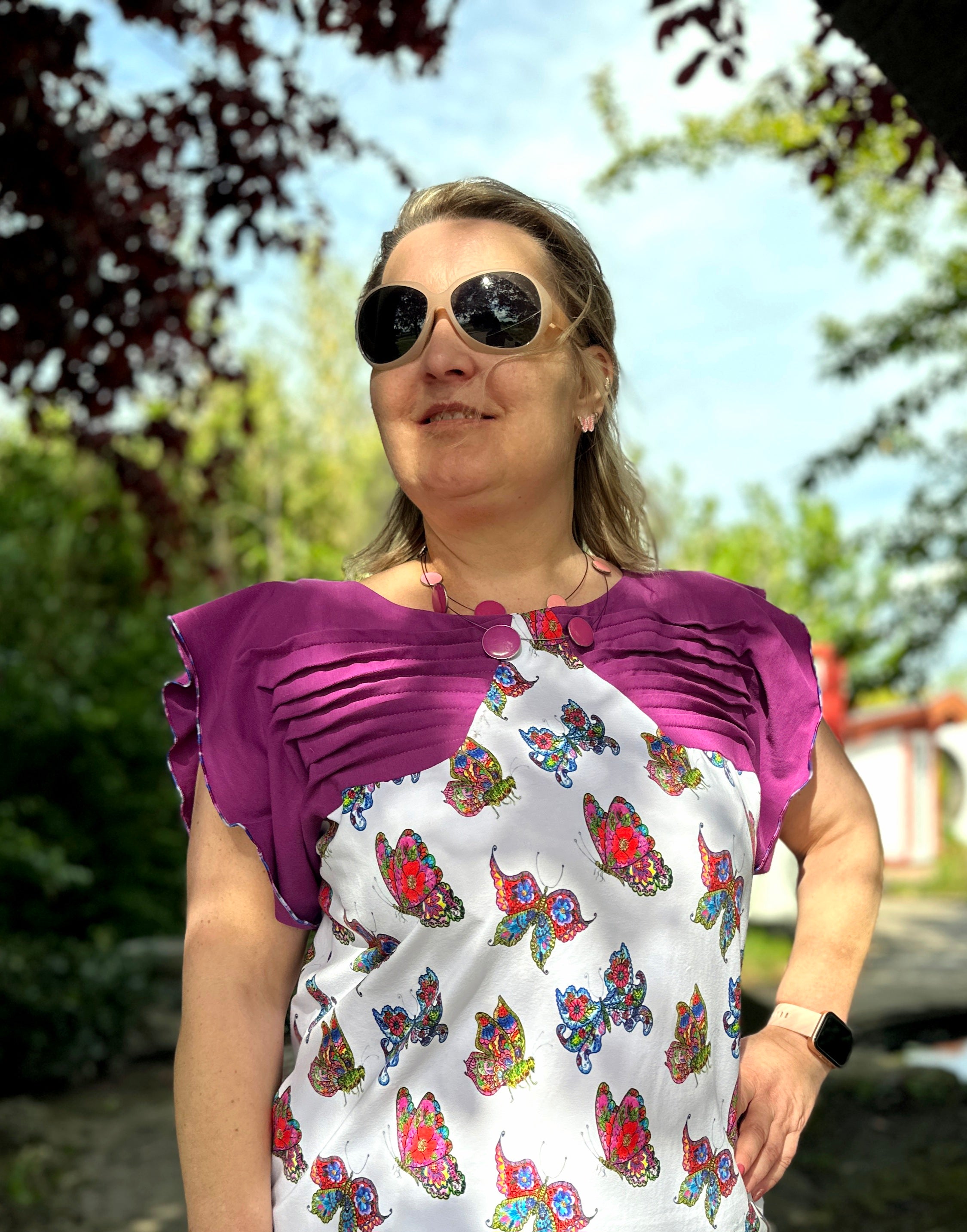 Schnittmuster LEEA Oberteils mit Faltenpartie