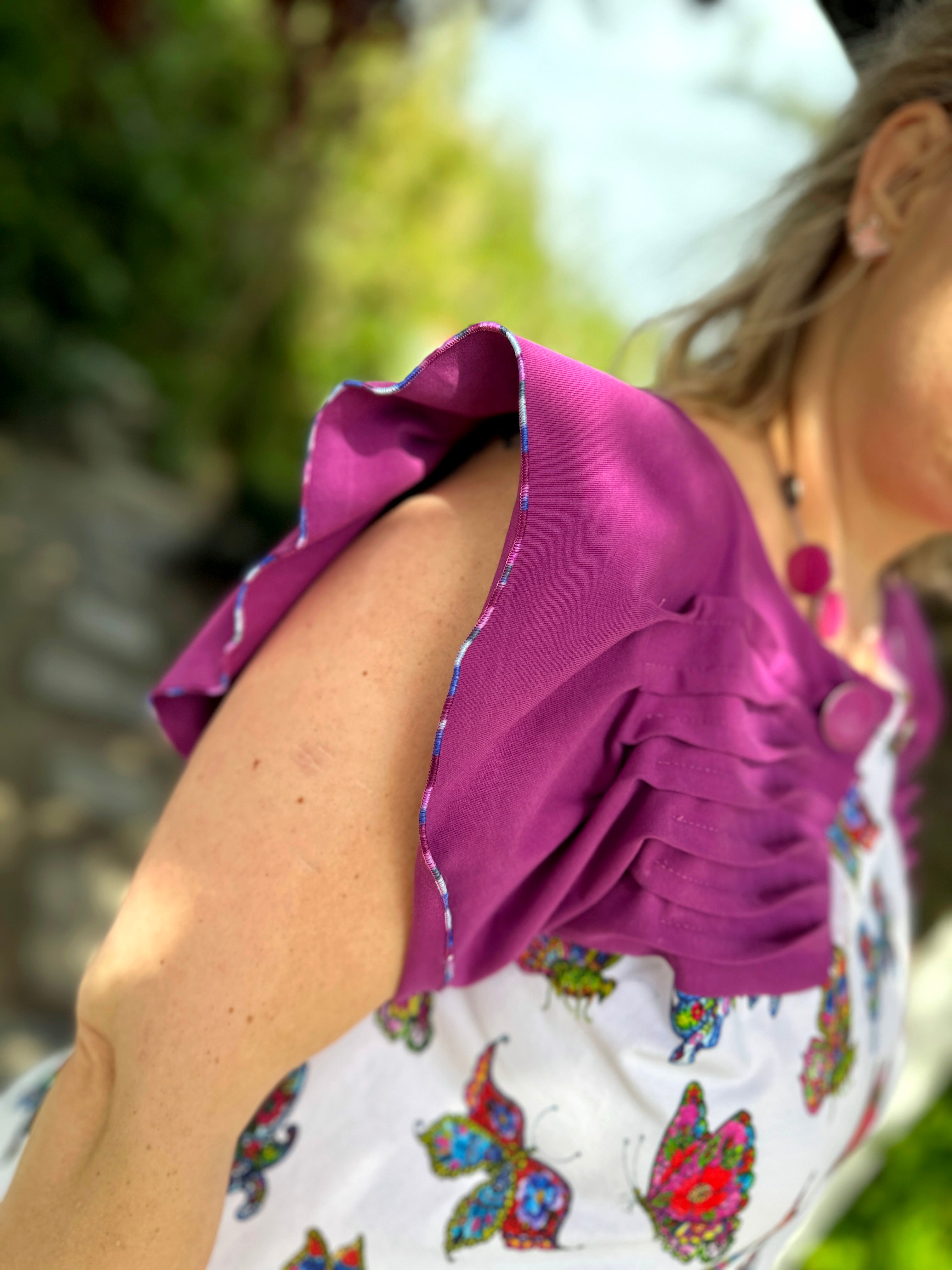 Schnittmuster LEEA Oberteils mit Faltenpartie