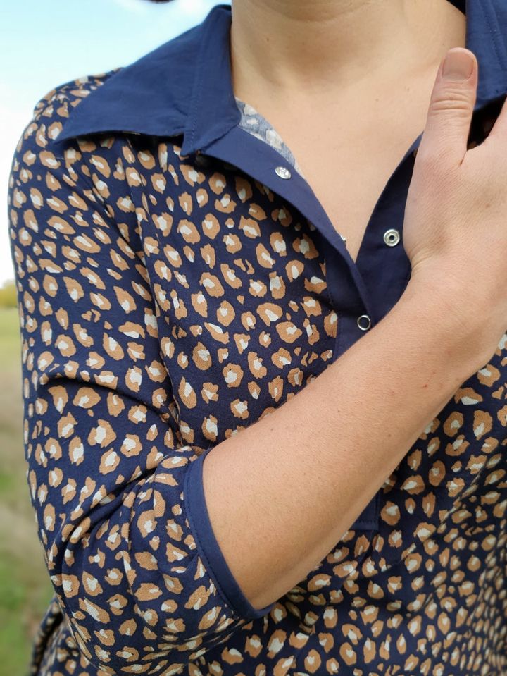 Chemise Ariane coupe avec fermeture polo