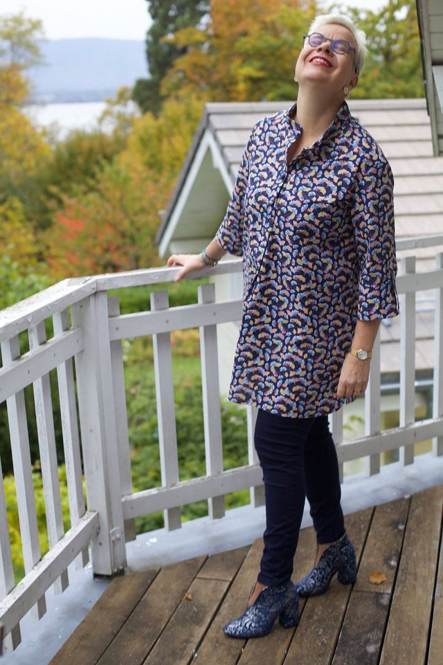 Chemise Ariane coupe avec fermeture polo