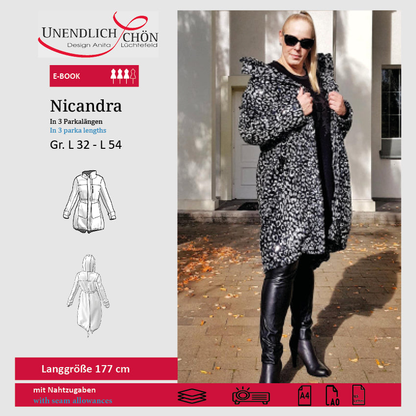 Parka coupe Nicandra