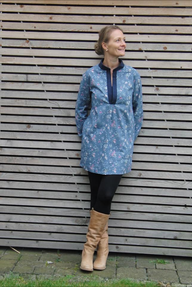 Chemise Ariane coupe avec fermeture polo