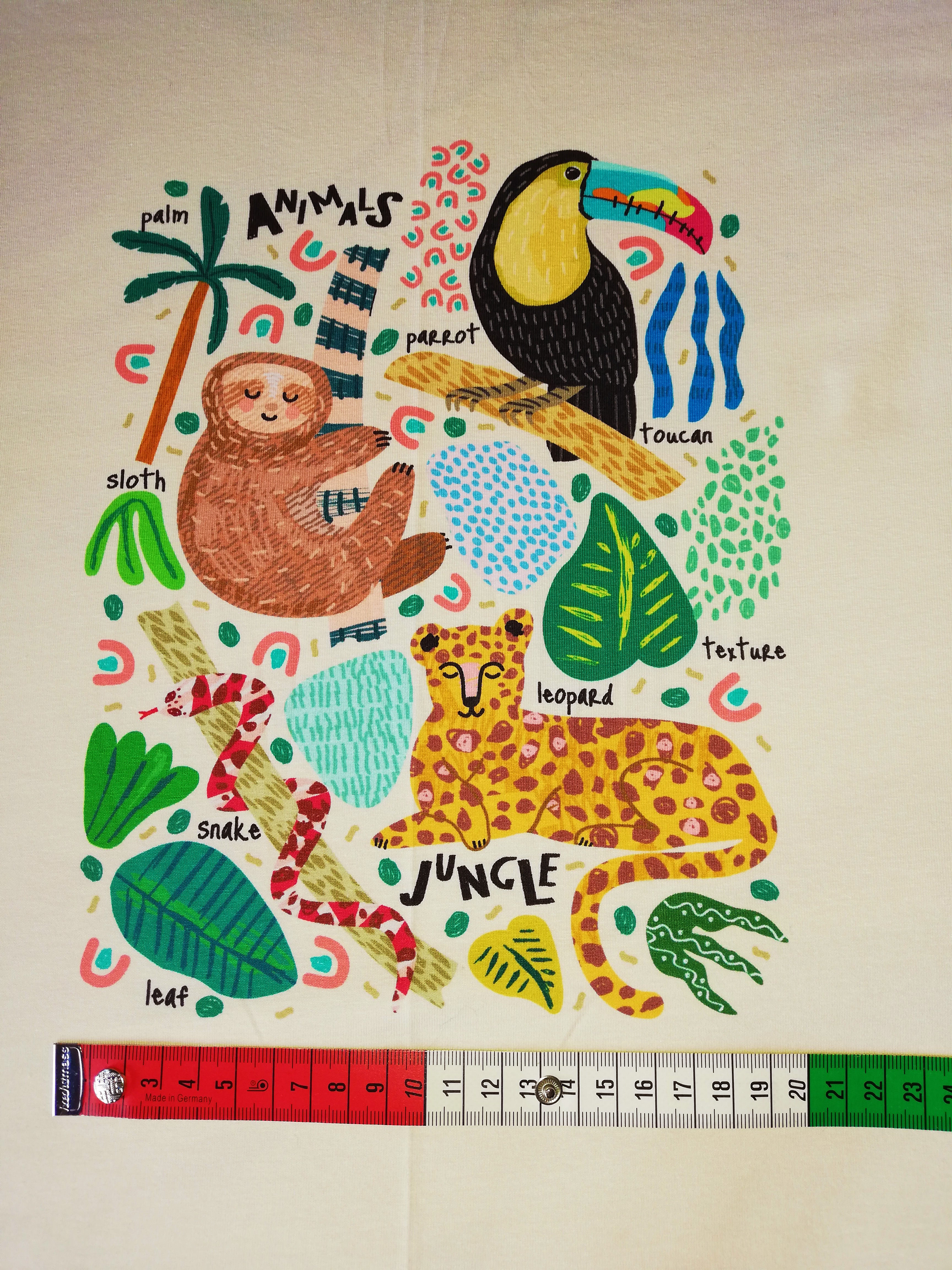 Children's Stenzo Panel Jungle Animals