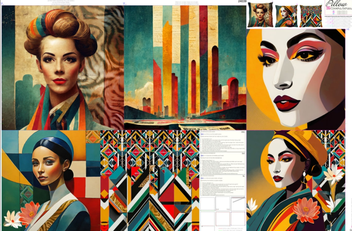 Panneau de coussin de Stenzo "Give Good Face"