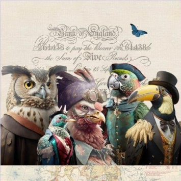 Kissen-Panel von Stenzo ''Bird Meeting''