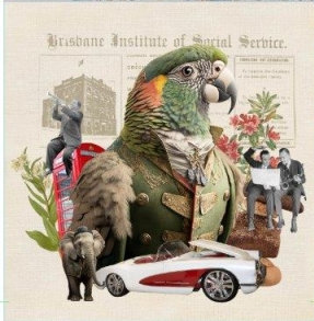 Kissen-Panel von Stenzo ''Bird Meeting''