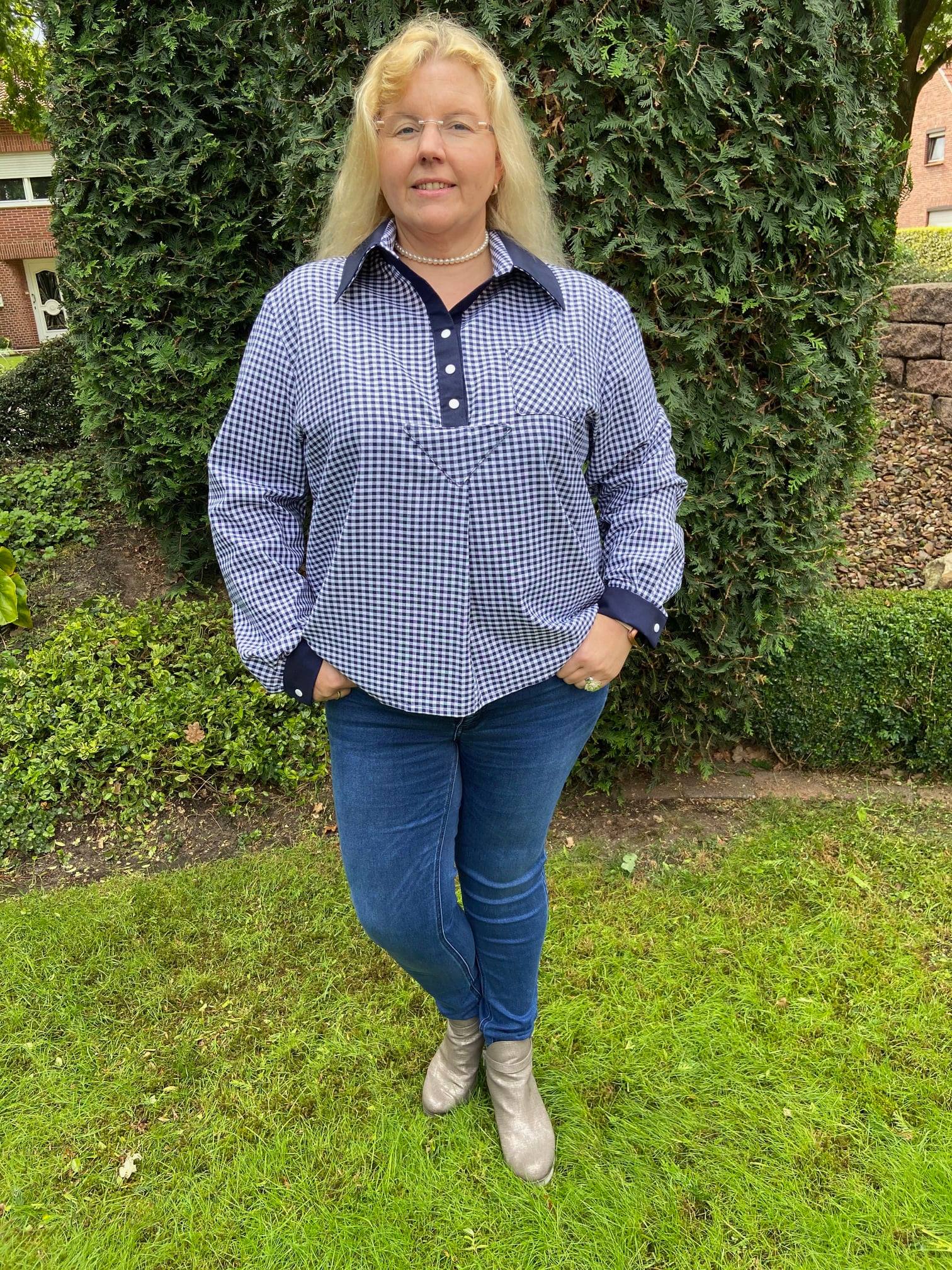 Chemise Ariane coupe avec fermeture polo