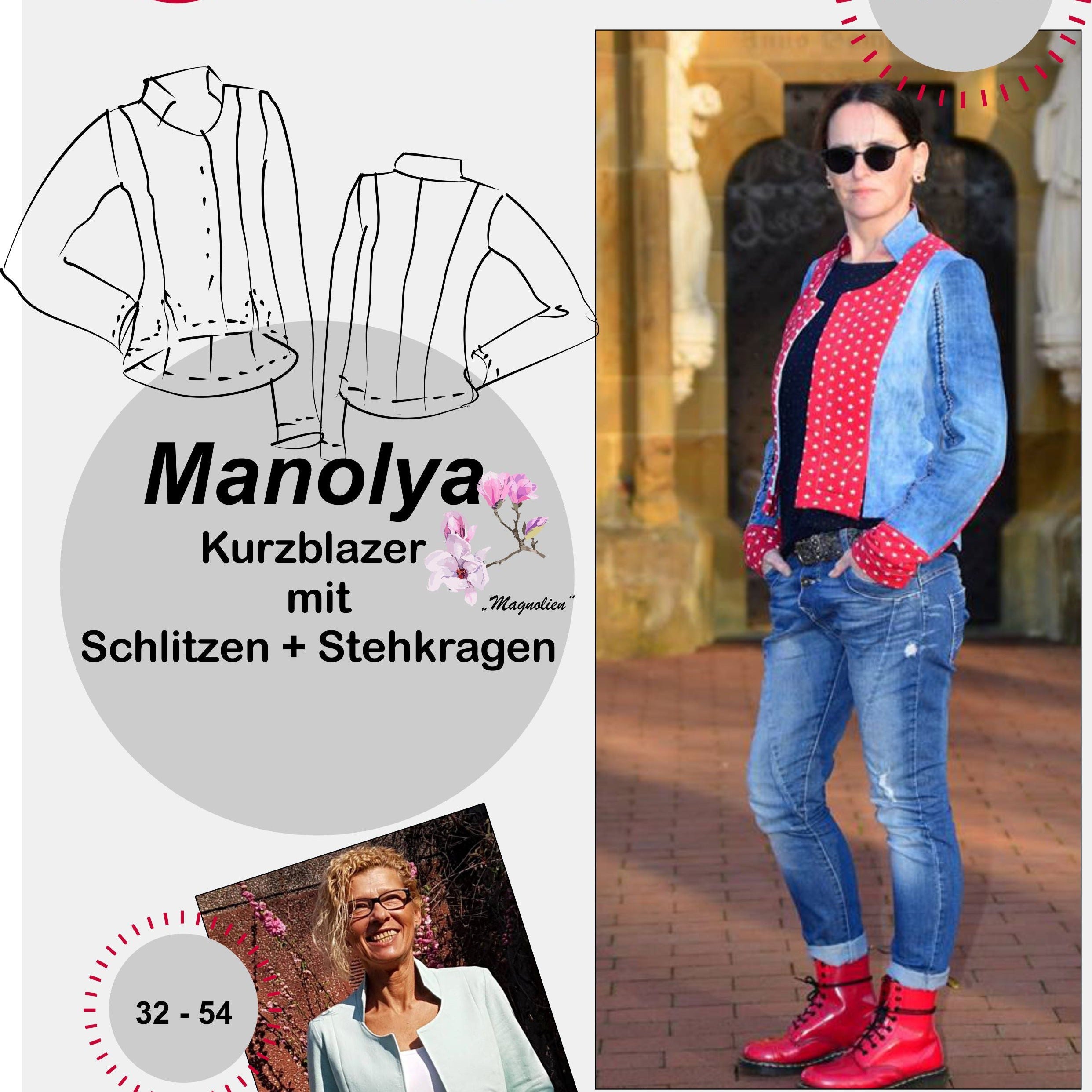 Manolya short blazer pattern