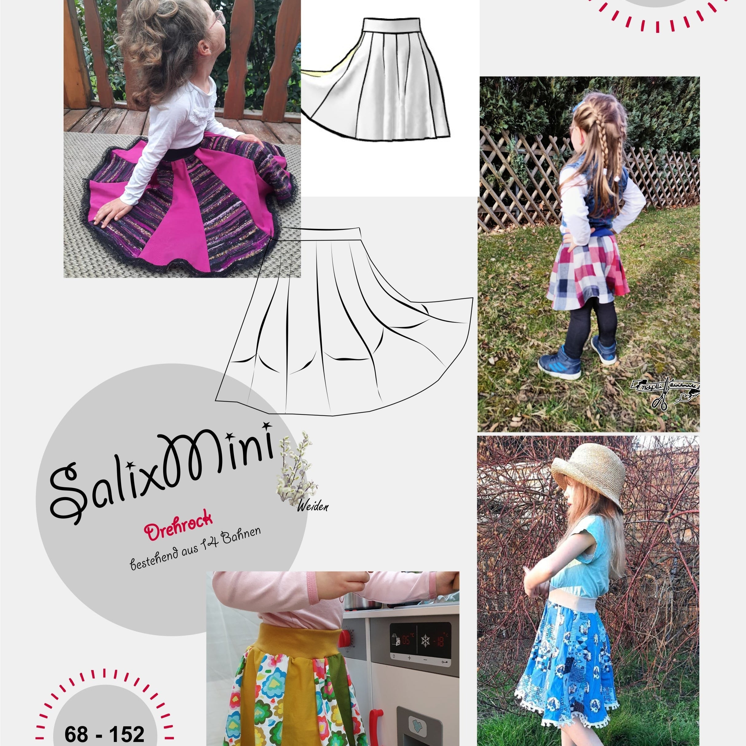 Pattern Salix Mini Children's Bell Skirt Freebook