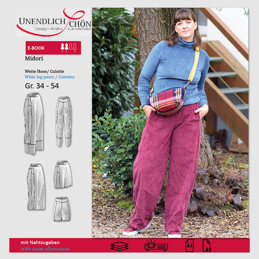 Schnittmuster Midori Culotte Hose