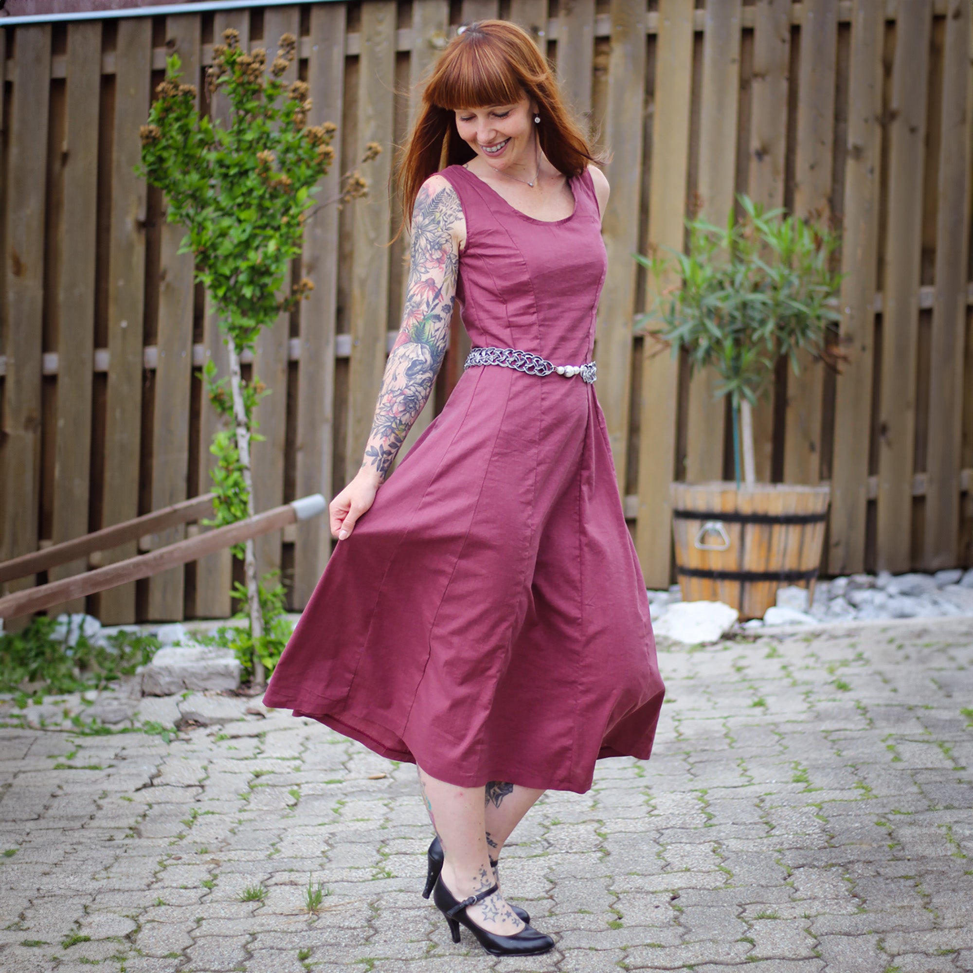Schnittmuster Jasmin Bahnenkleid Shirt Top