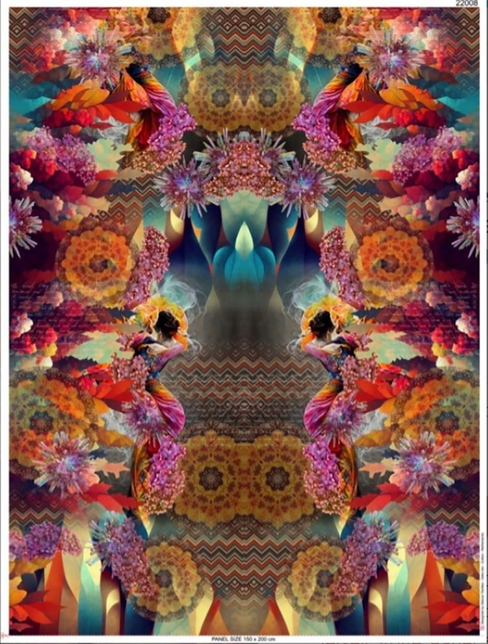 Fleurs et ornements de panneau Stenzo