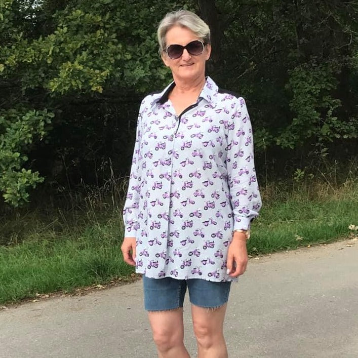 Chemise Ariane coupe avec fermeture polo