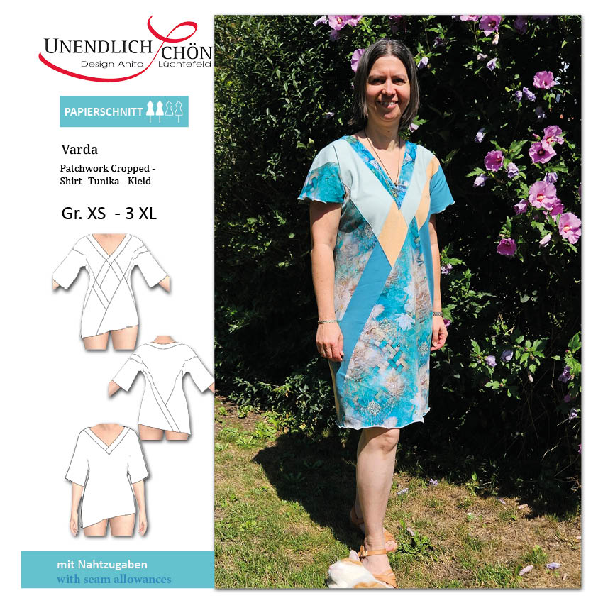 Schnittmuster Varda Patchwork Oberteil