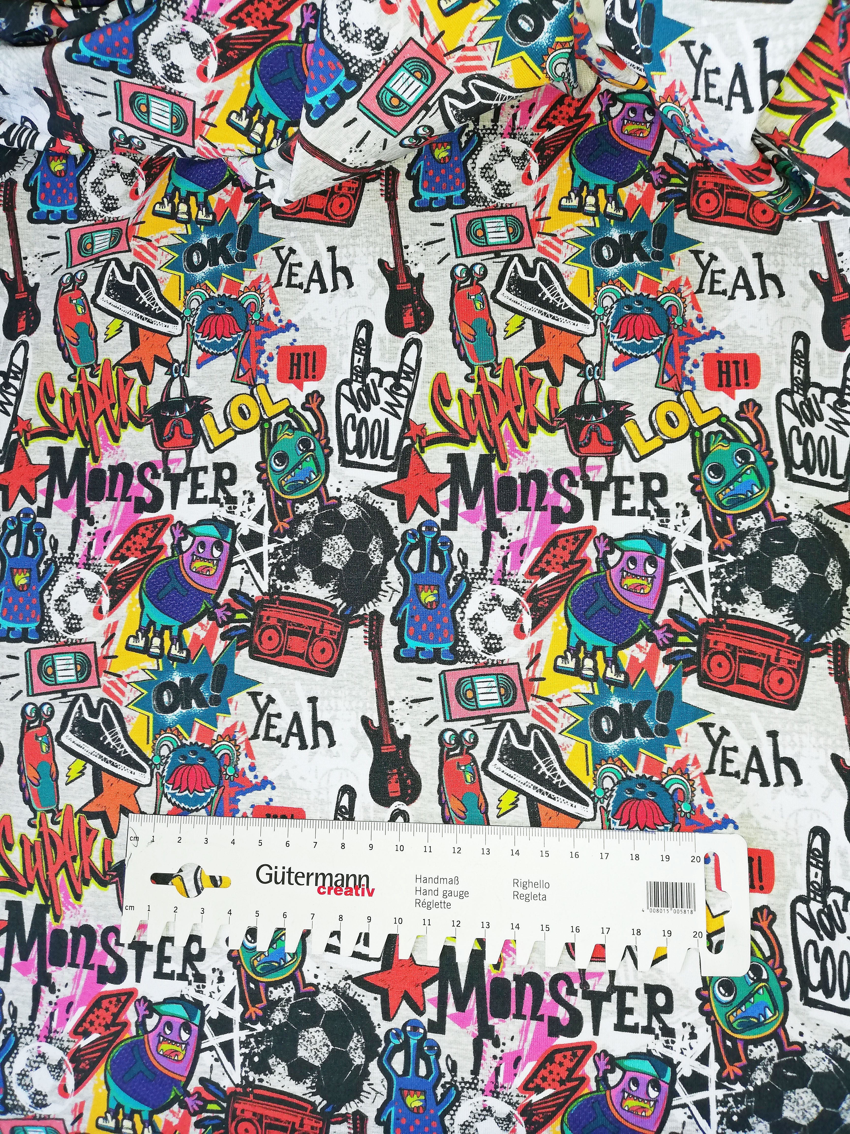 Comic Monster Baumwolljersey