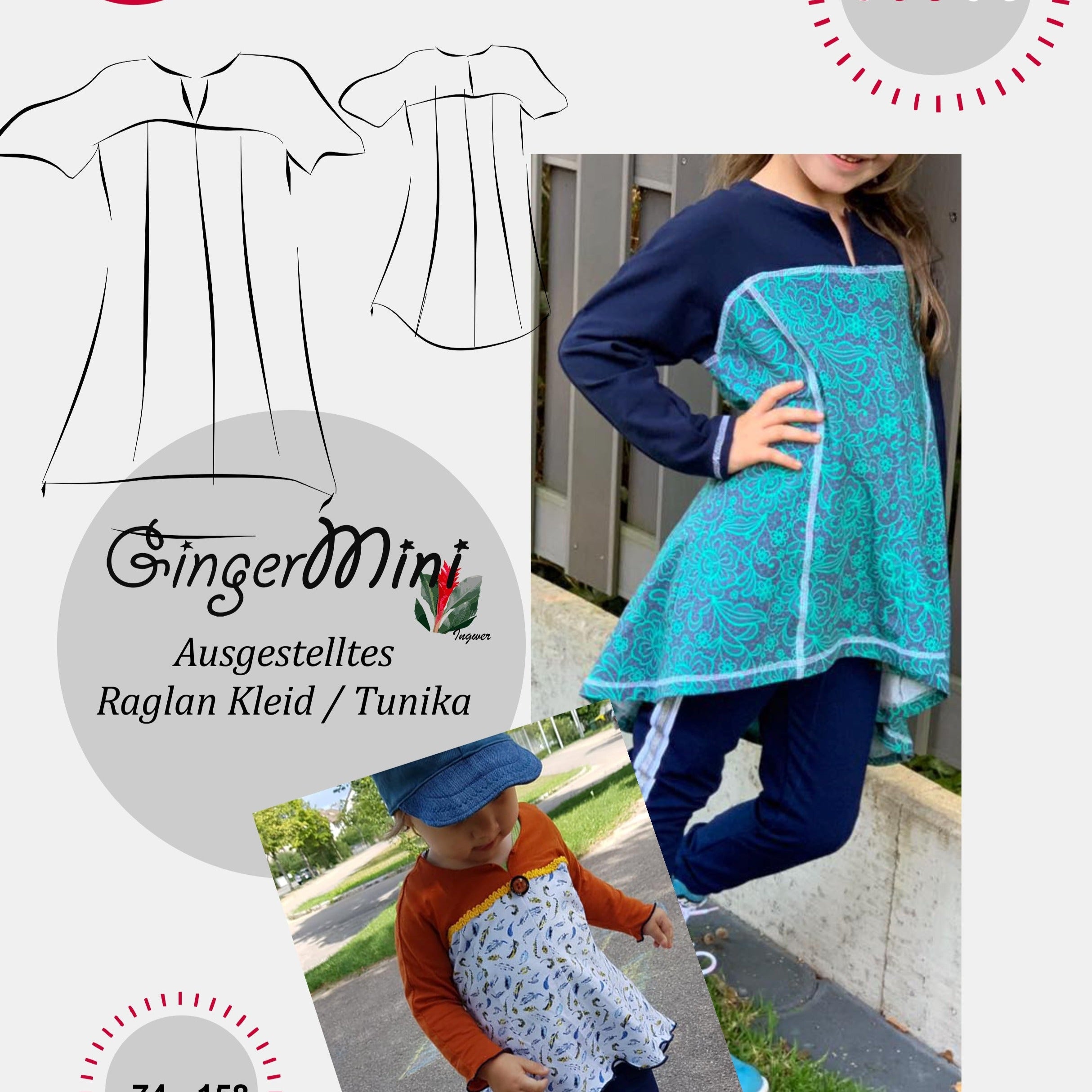 GingerMini children's dress pattern