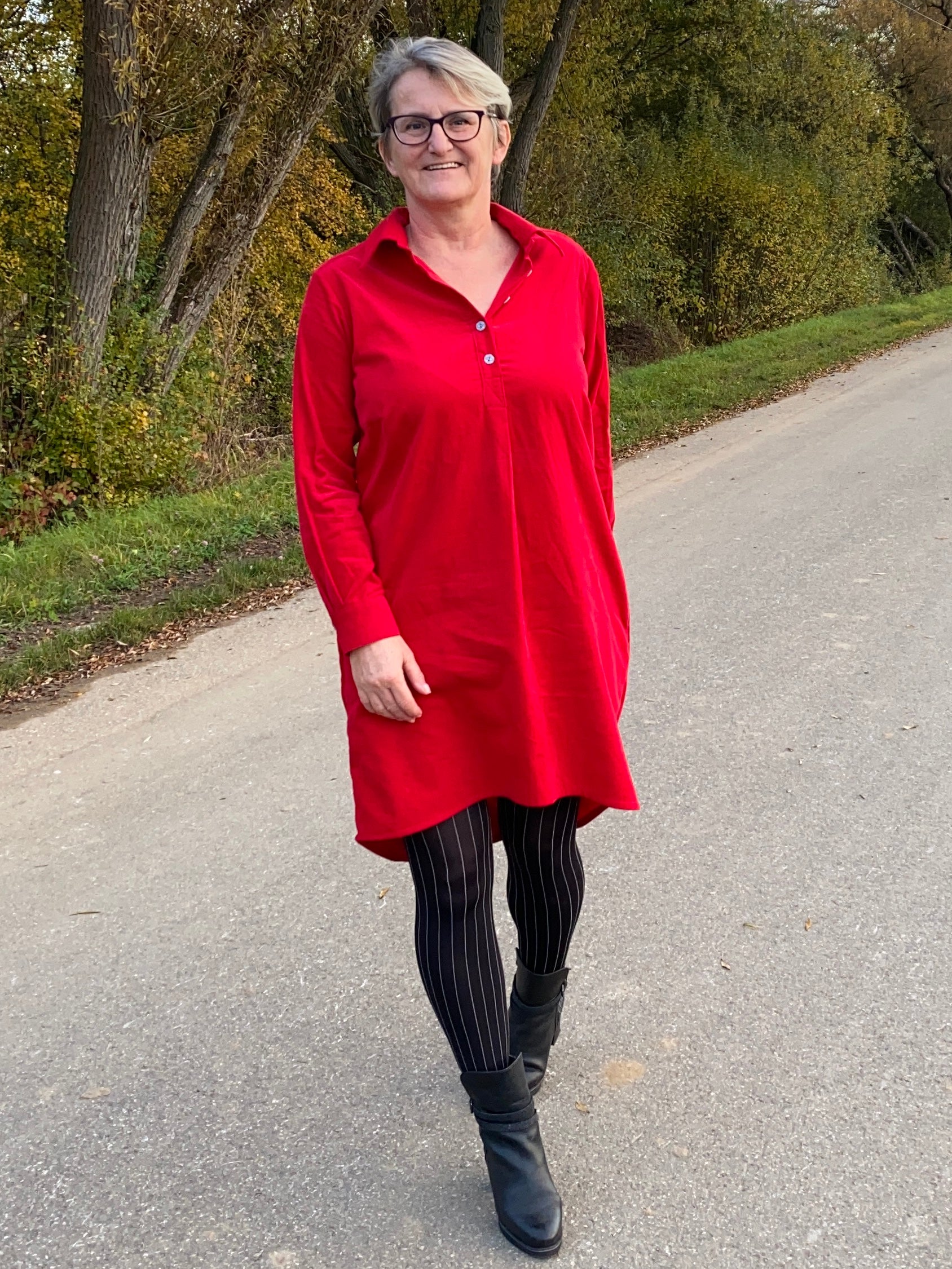 Chemise Ariane coupe avec fermeture polo