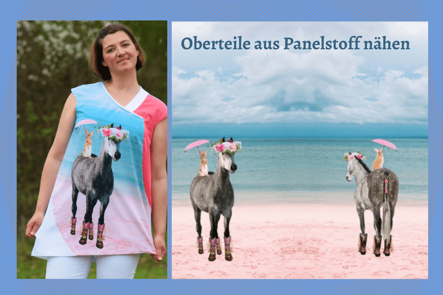 Oberteile aus Panelstoff nähen und Motive perfekt platzieren