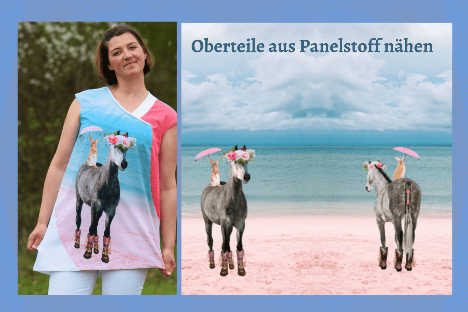 Oberteile aus Panelstoff nähen und Motive perfekt platzieren