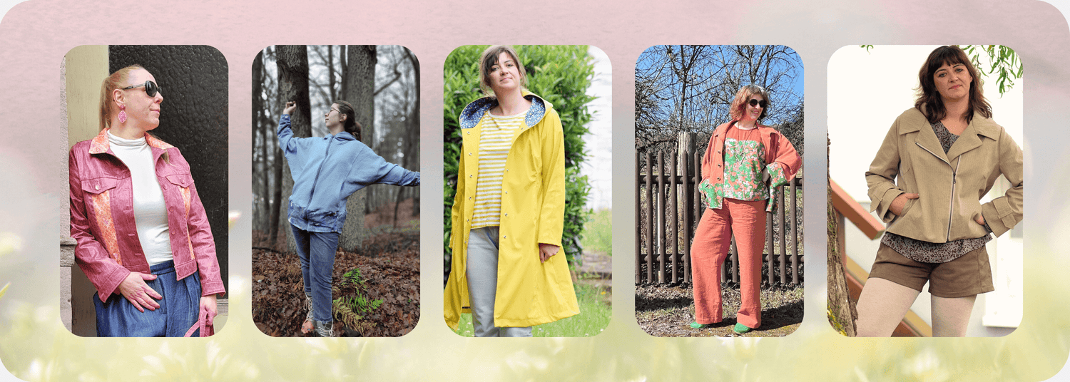 Welcher Stoff eignet sich für eine kurze Übergangsjacke im Frühling und Herbst?