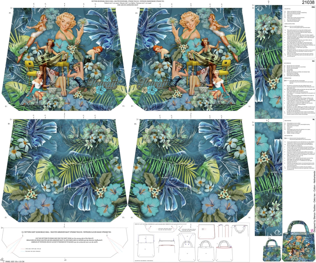 Beach Girls Taschenpanel